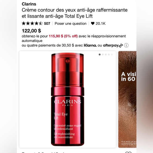 Clarins Total Eye Lift 15ml - Picture 2 of 2